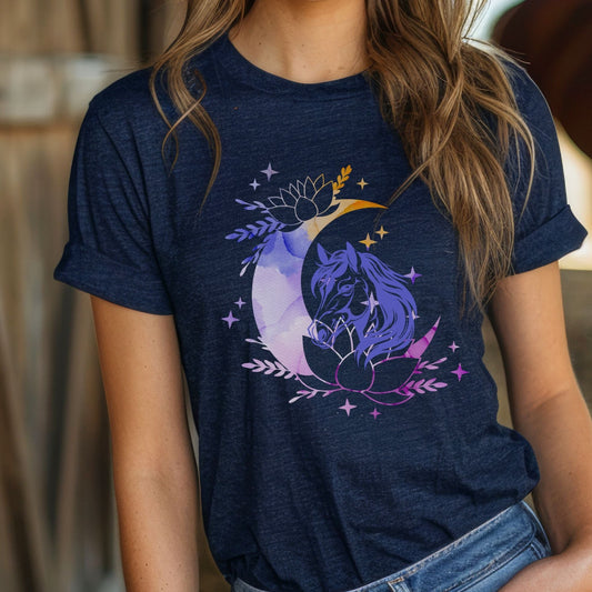 Crescent Horse Moon Unisex t-shirt