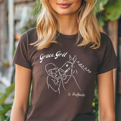 Grace, Grit & Hoofbeats Unisex t-shirt