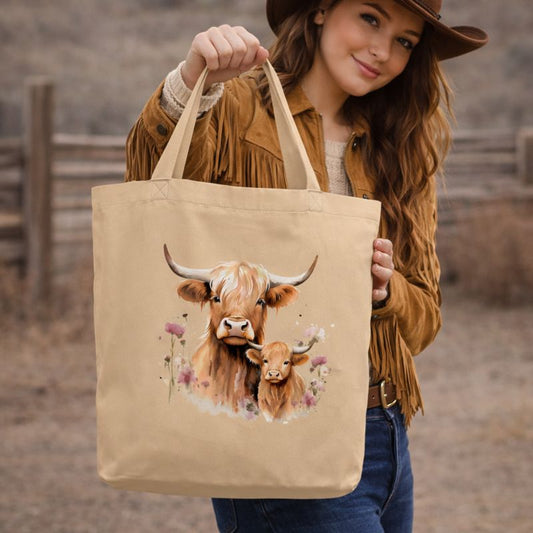 Highland Cows Eco Tote Bag