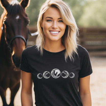 Horse Moon Unisex t-shirt