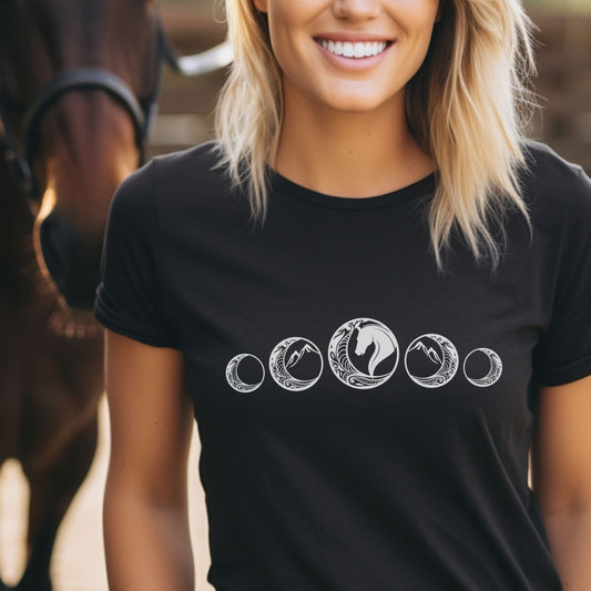 Horse Moon Unisex t-shirt