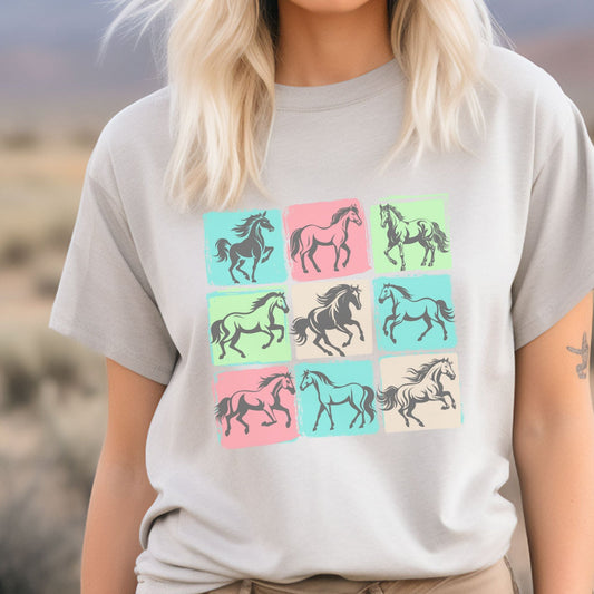 Horse Mosaic Unisex t-shirt