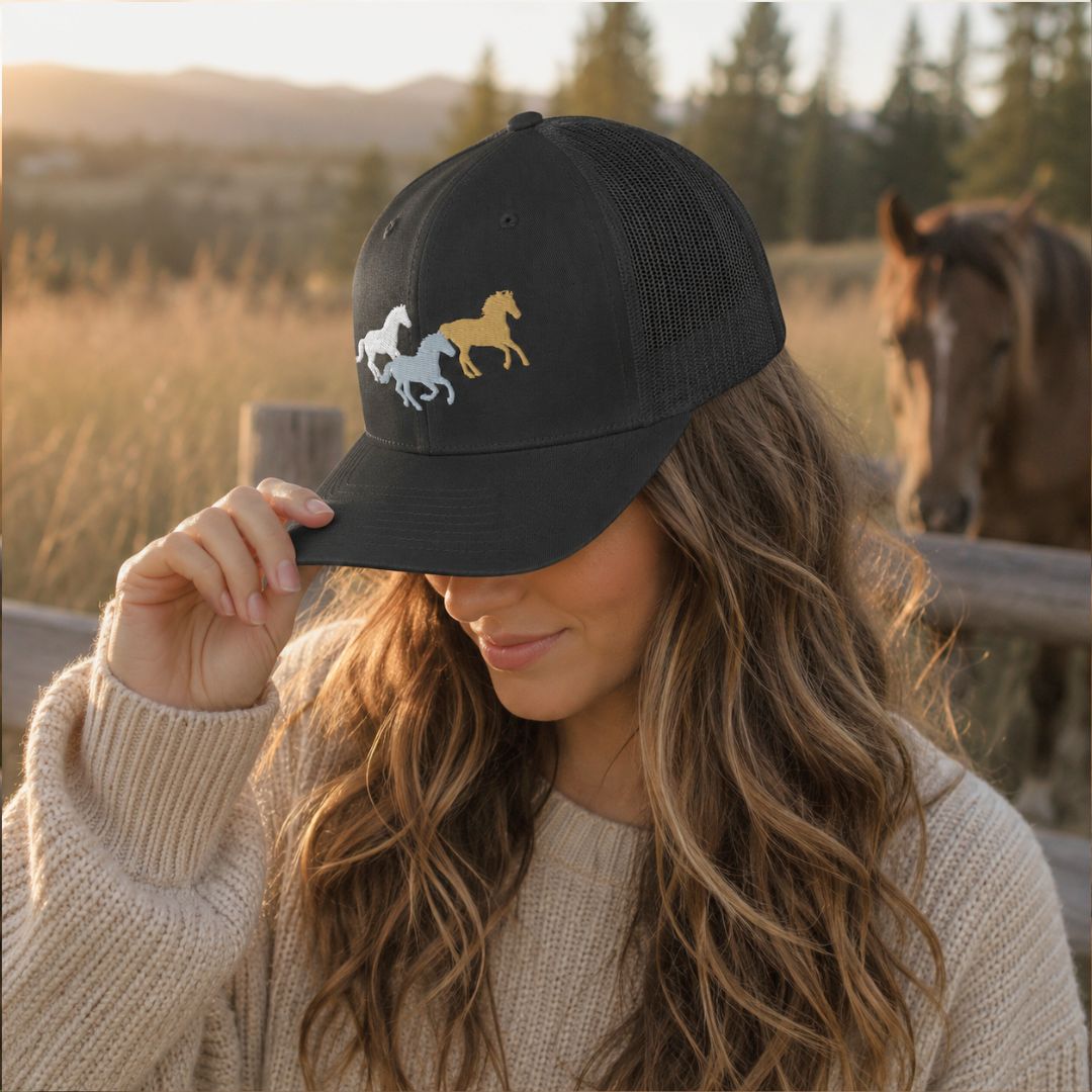 Horse Trio Trucker Cap