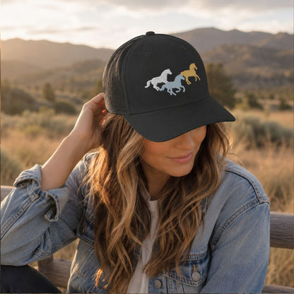 Horse Trio Trucker Cap