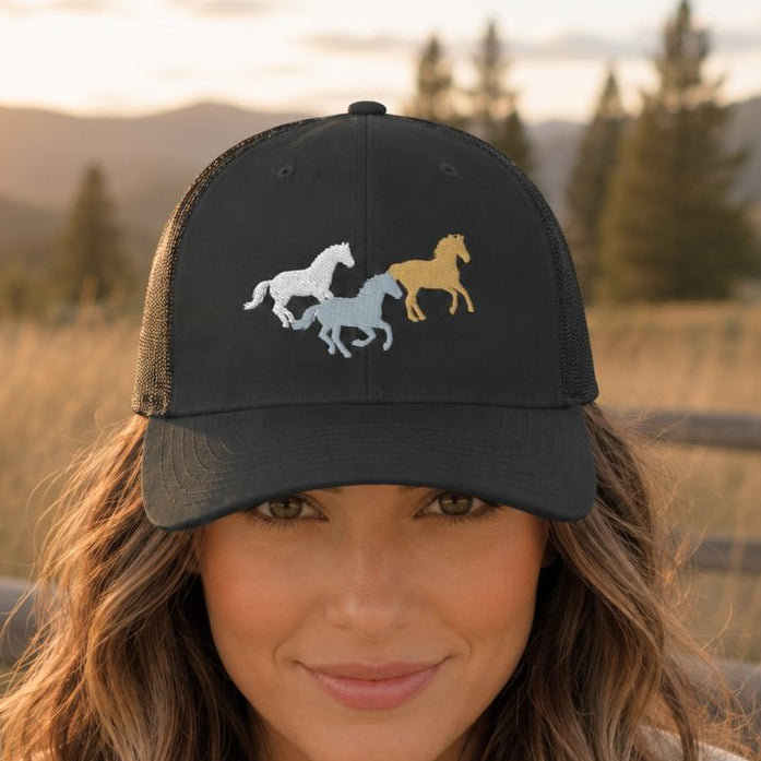 Horse Trio Trucker Cap
