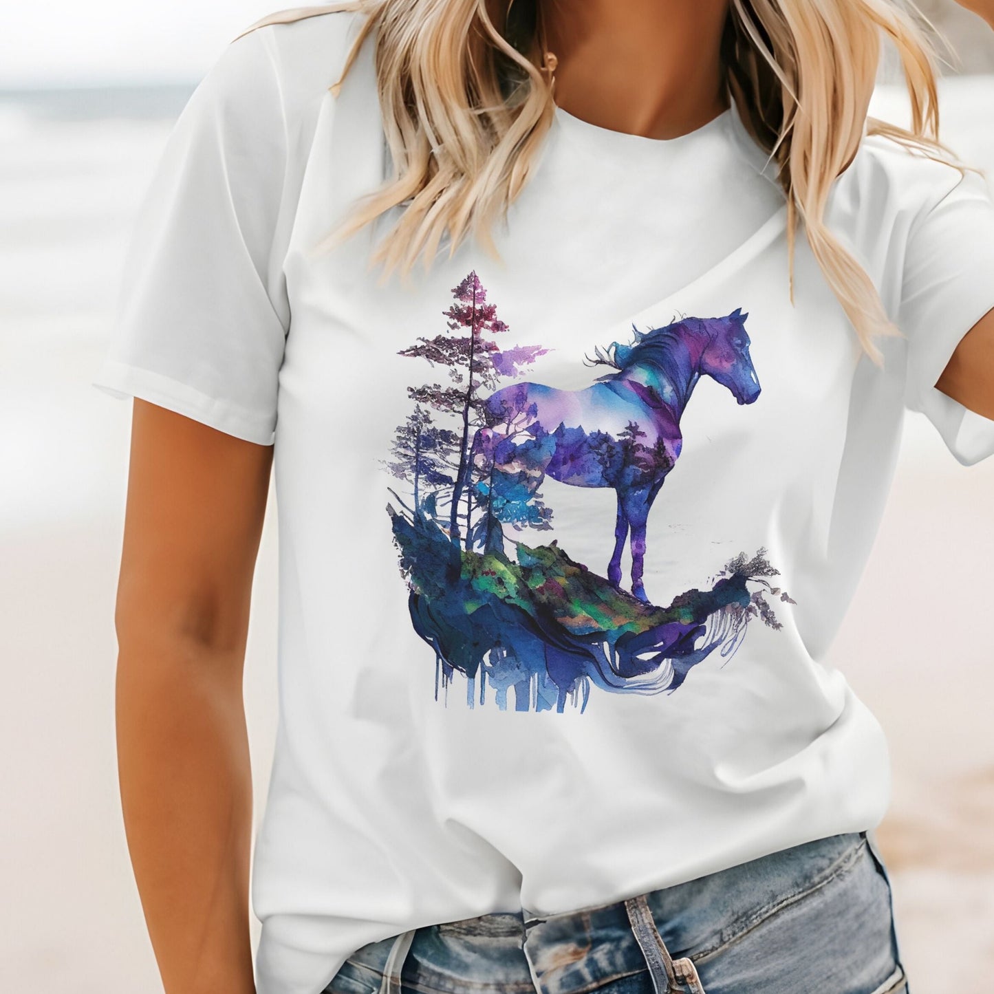 Indigo Mountain Horse Unisex t-shirt