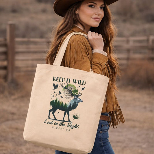 Keep It Wild Lost In The Right Direction Eco Tote Bag