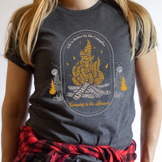 Life is Better by the Campfire Unisex t-shirt