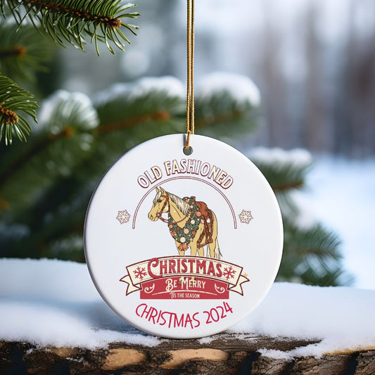 Old Fashioned Christmas 2024 Ceramic Ornament