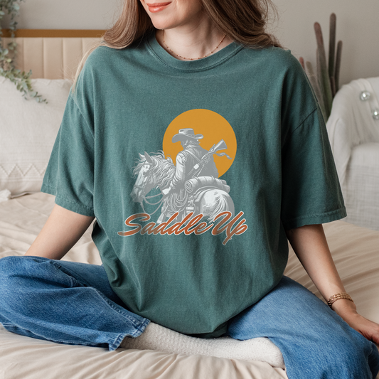 Saddle Up Unisex Garment-Dyed T-shirt