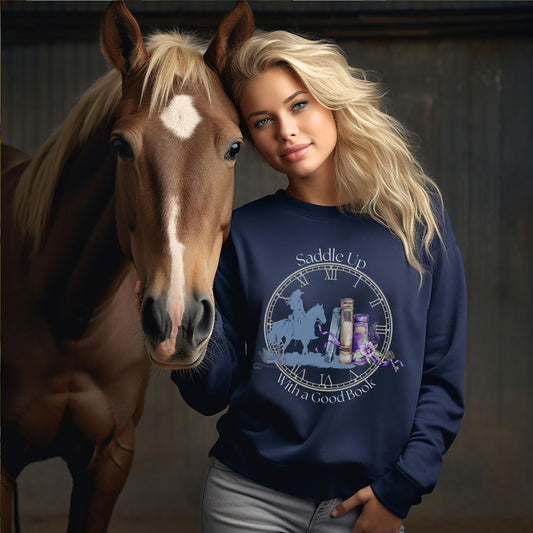 Saddle Up With a Book Unisex Sweatshirt