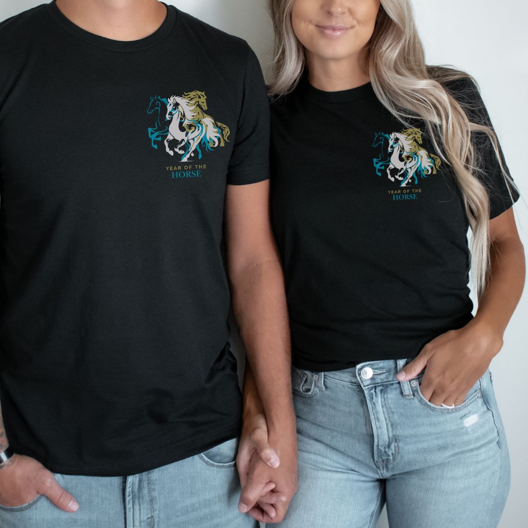 Year of the Horse Unisex t-shirt Corner Logo