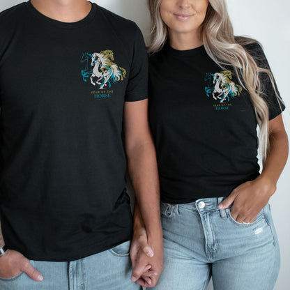 Year of the Horse Unisex t-shirt Corner Logo