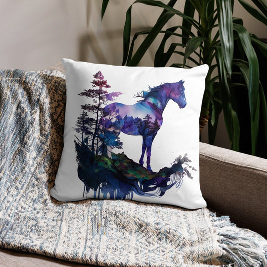 Indigo Mountain Horse Pillow Case