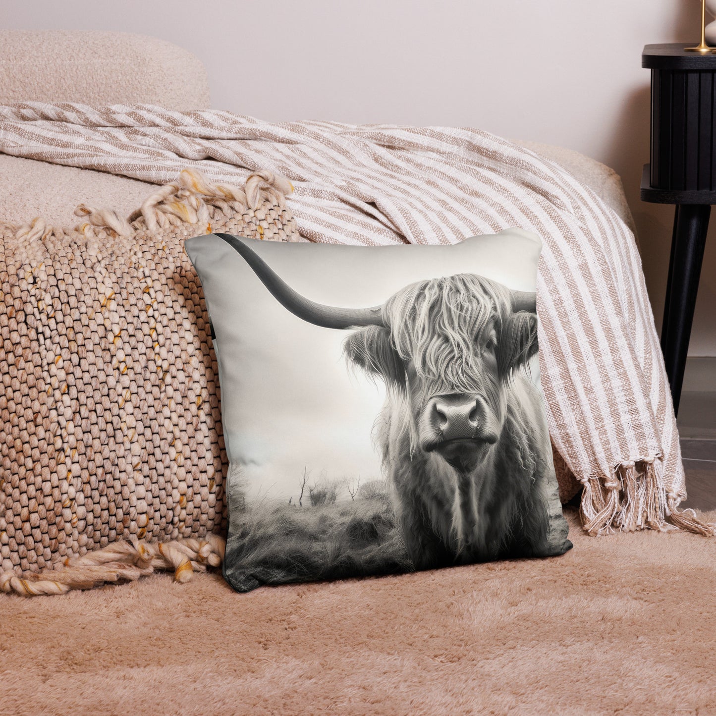 Highland Cow Pillow Case