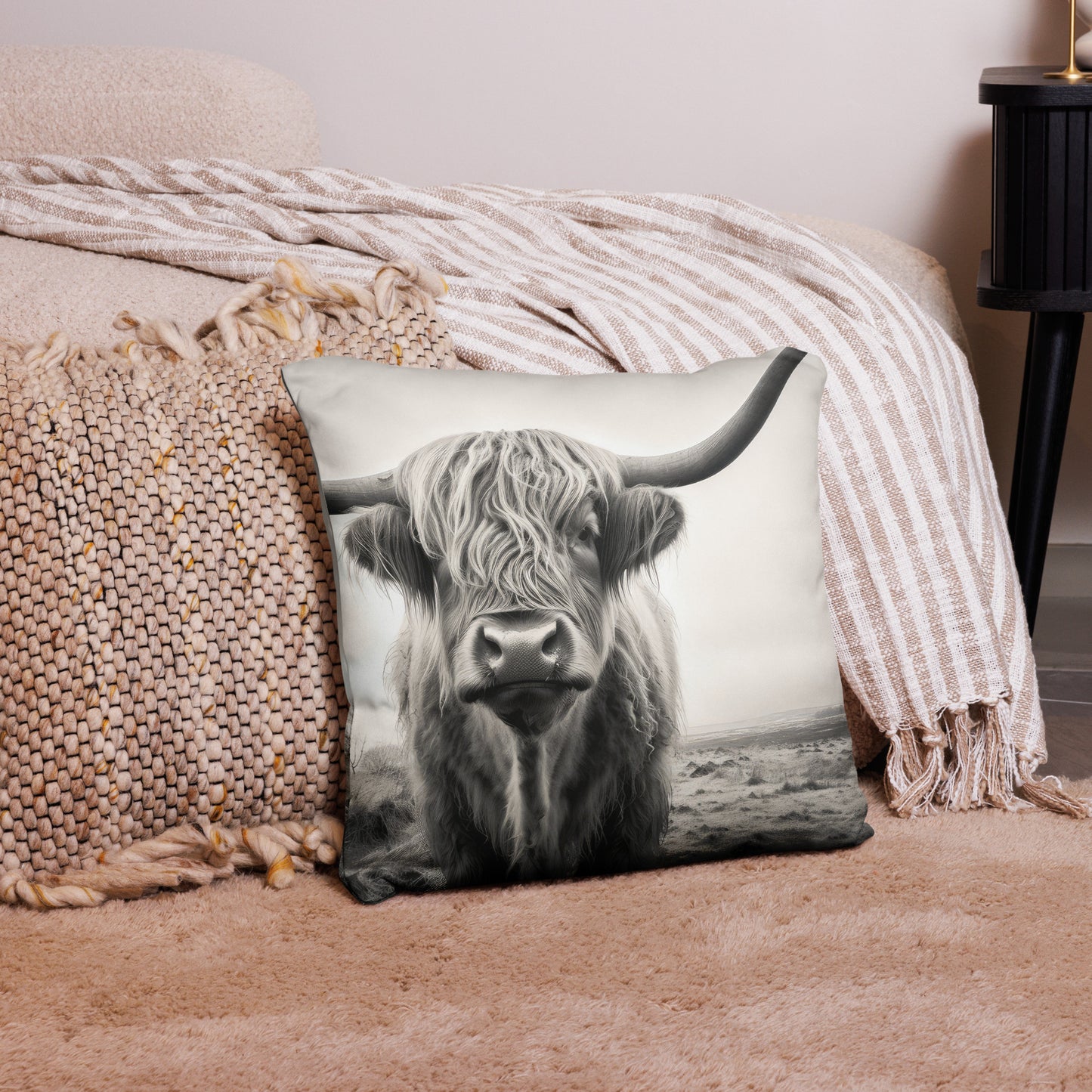 Highland Cow Pillow Case