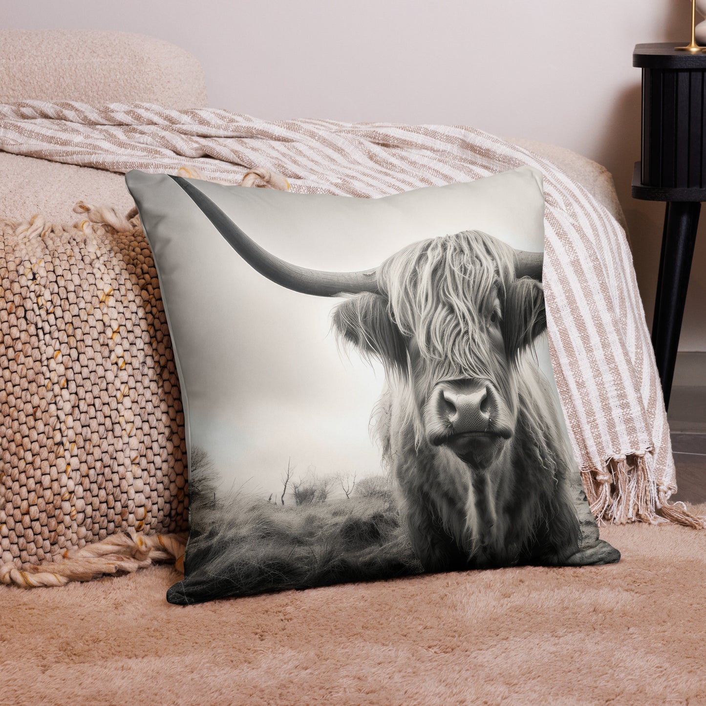 Highland Cow Pillow Case