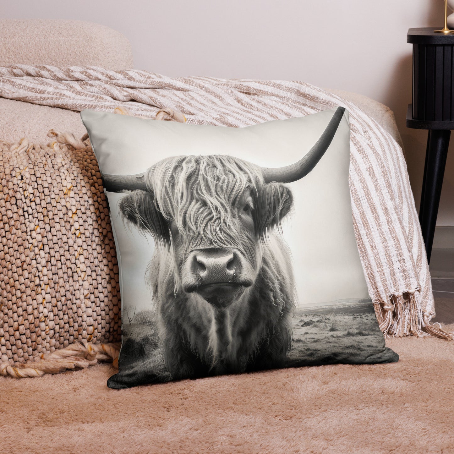 Highland Cow Pillow Case