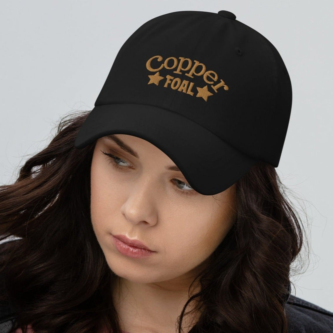 Copper Foal Embroidered Hat