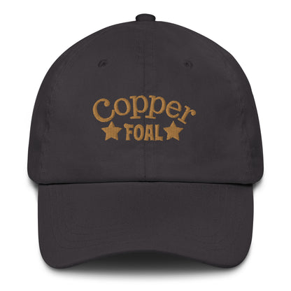 Copper Foal Embroidered Hat