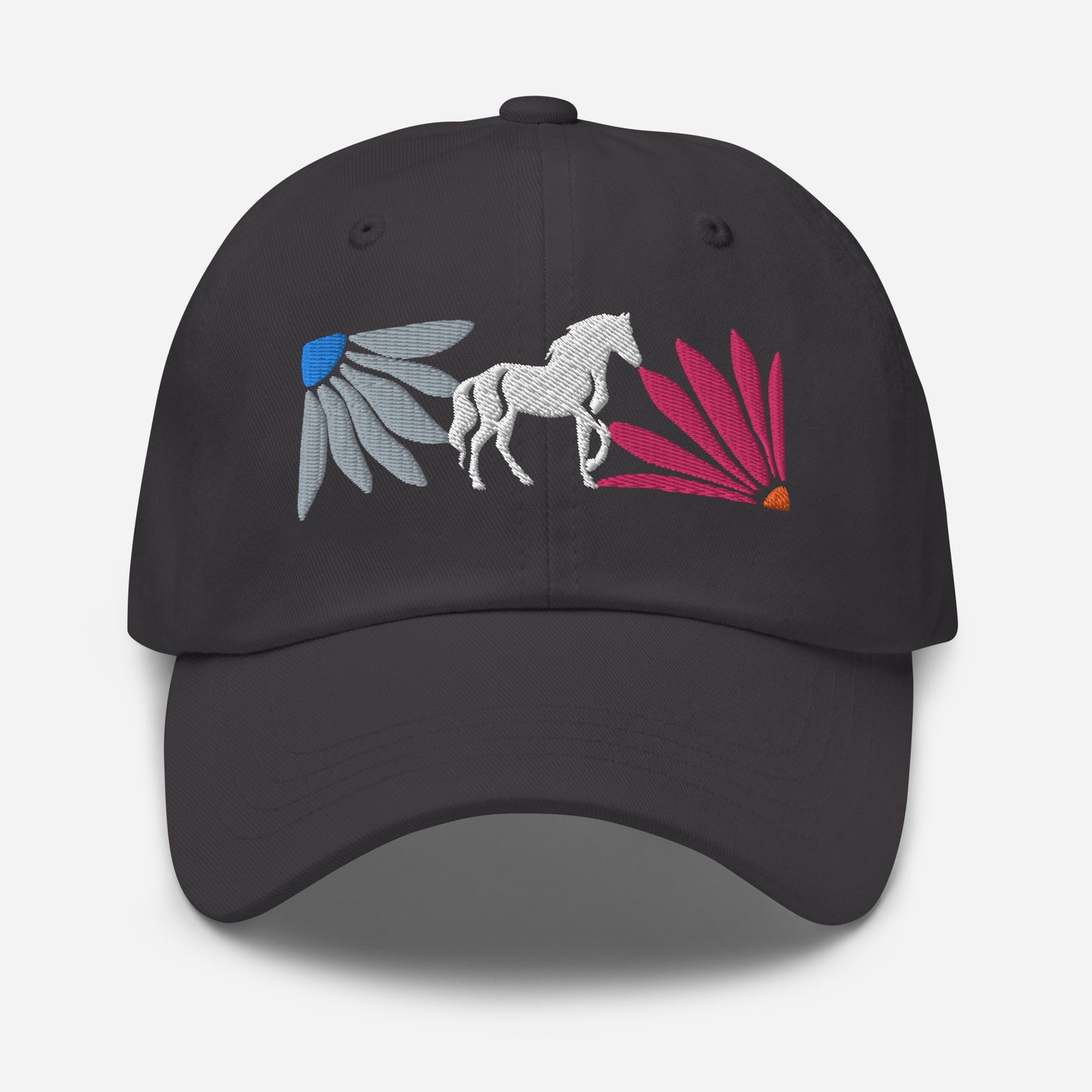 Floral Horse Embroidered Hat