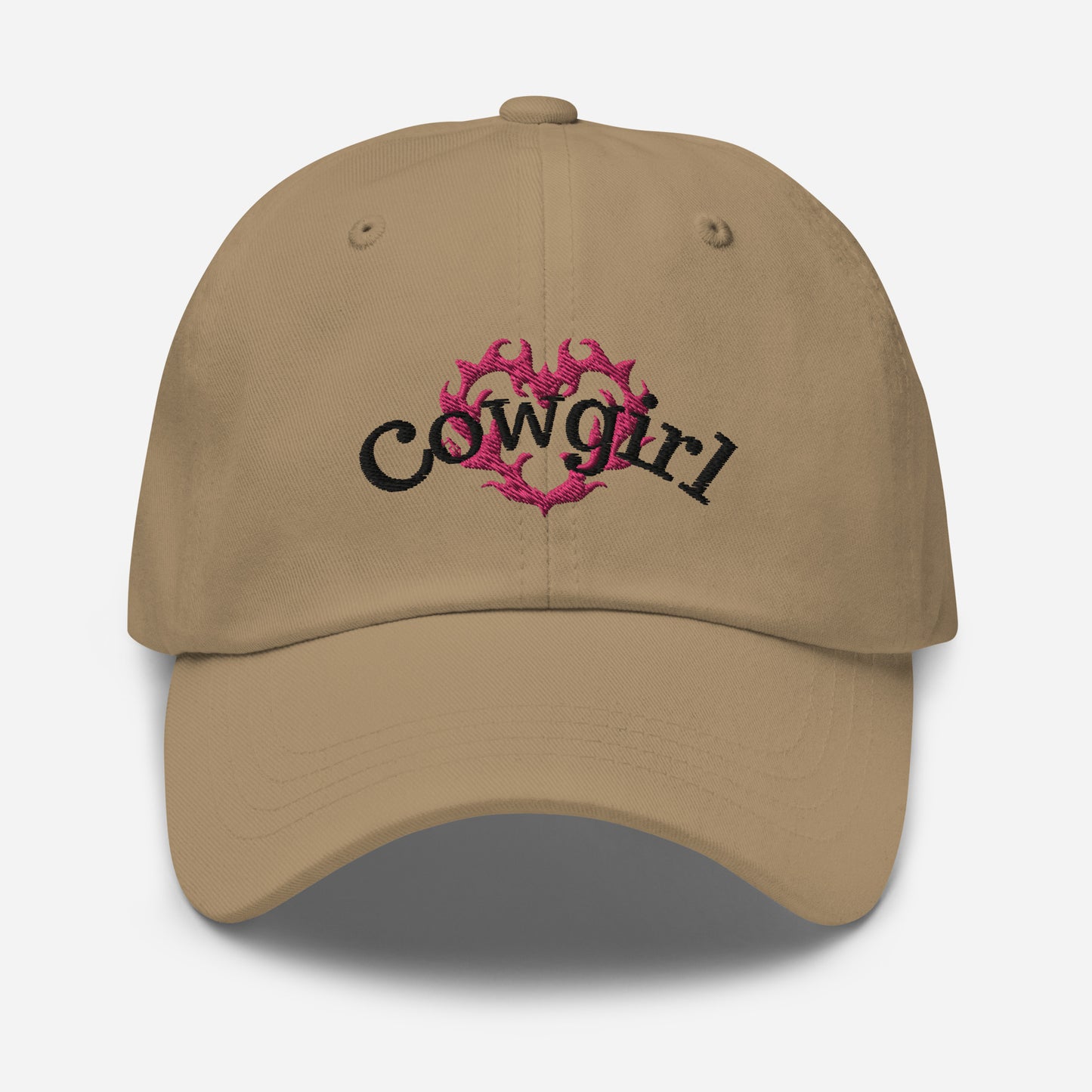 Cowgirl Flame Heart Embroidered Hat