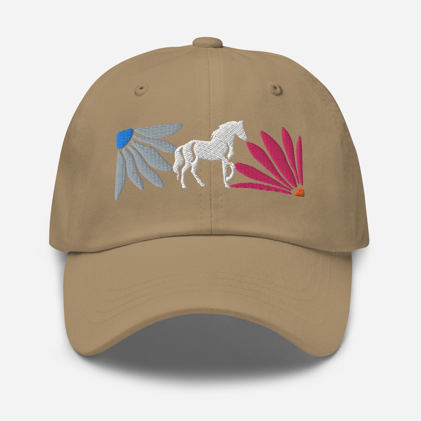 Floral Horse Embroidered Hat