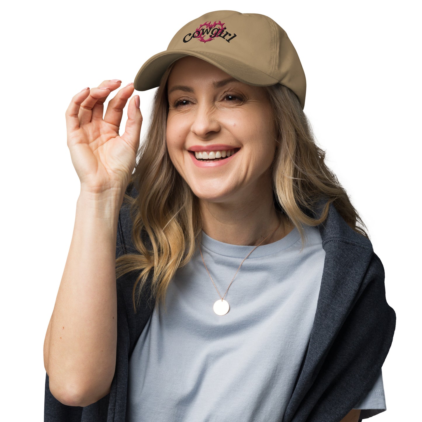 Cowgirl Flame Heart Embroidered Hat