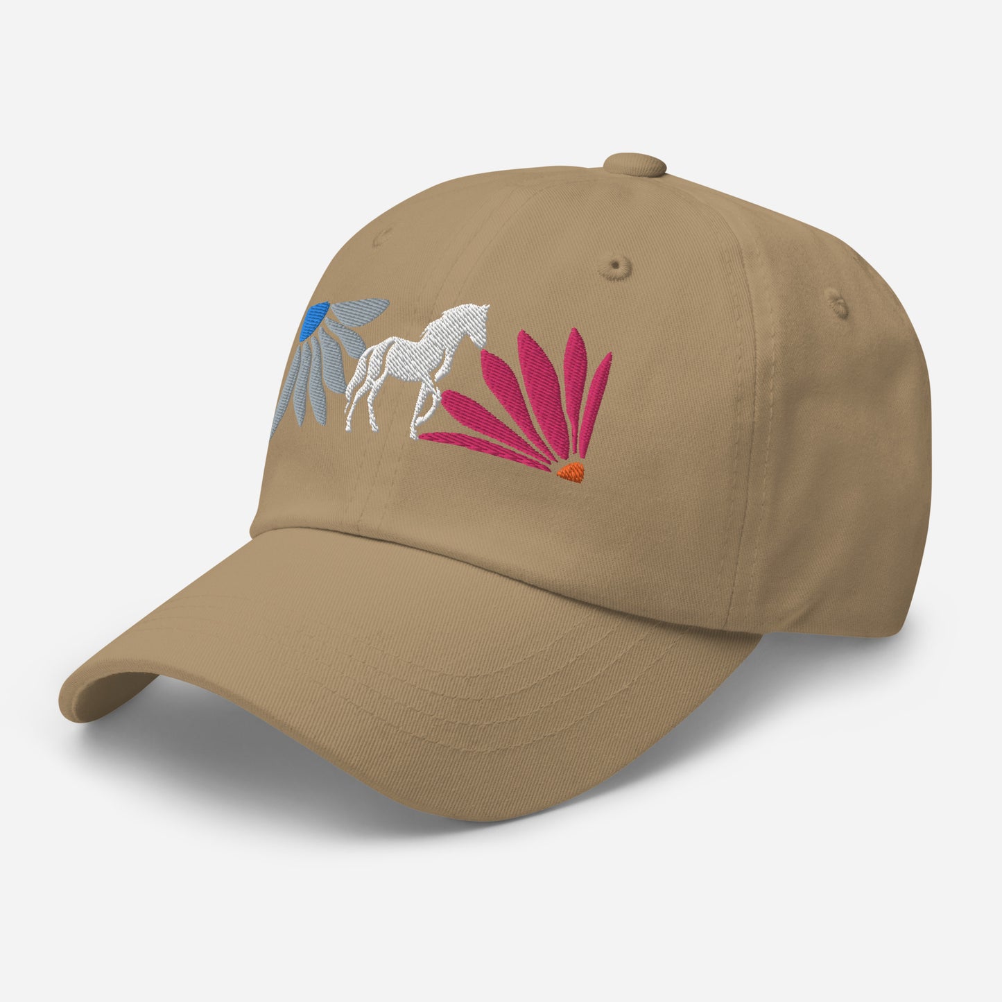 Floral Horse Embroidered Hat