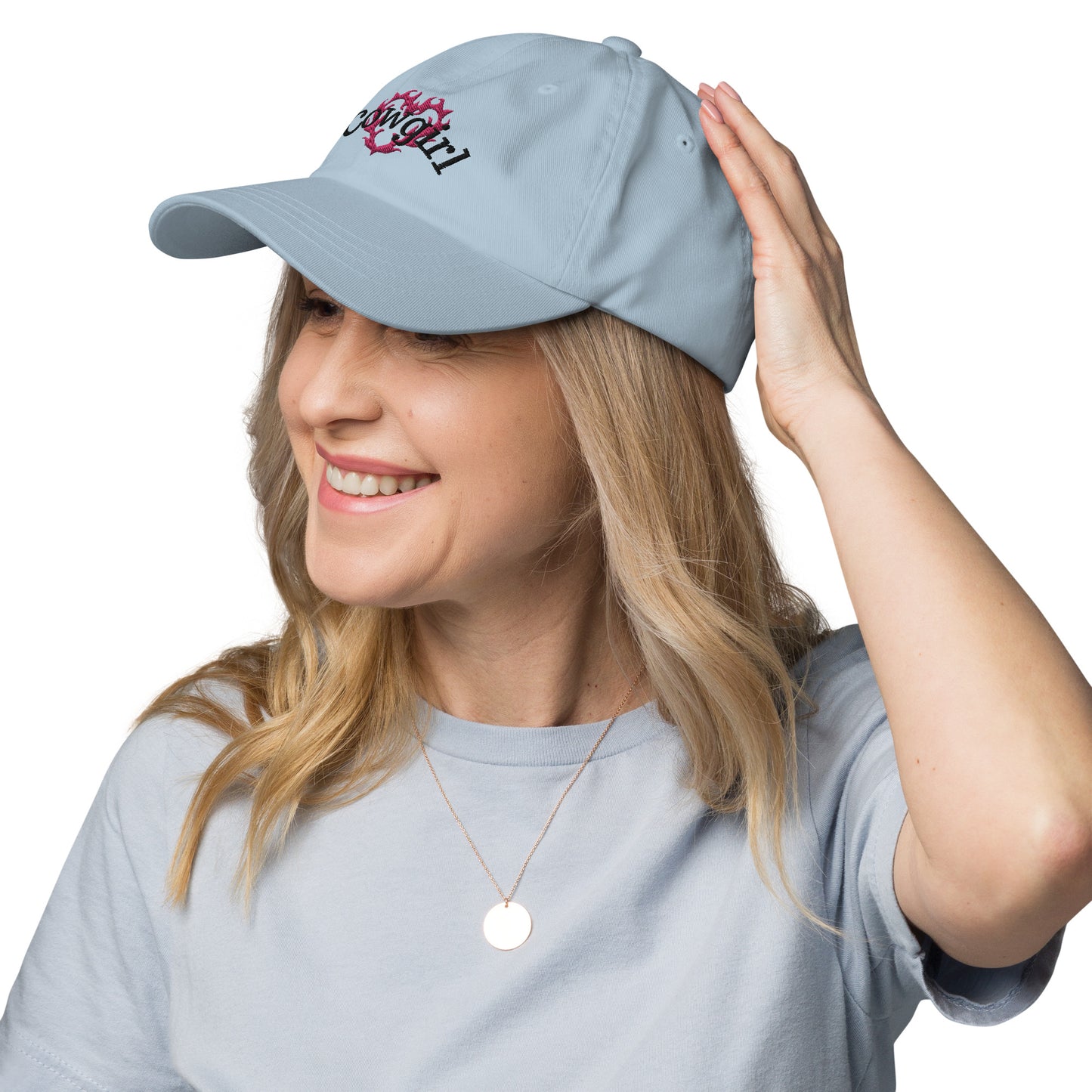 Cowgirl Flame Heart Embroidered Hat