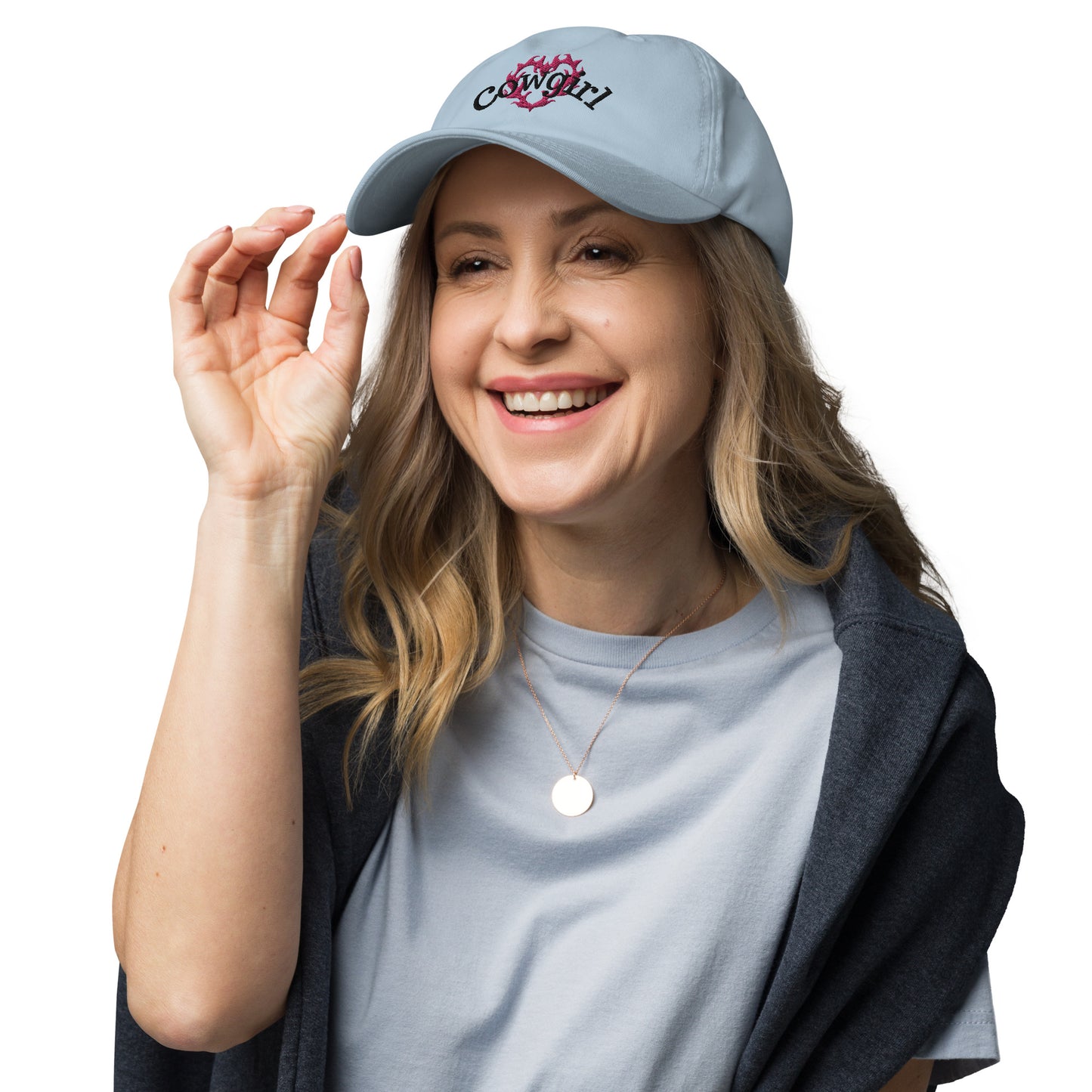 Cowgirl Flame Heart Embroidered Hat