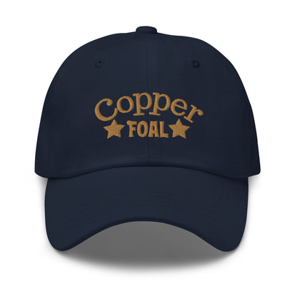 Copper Foal Embroidered Hat