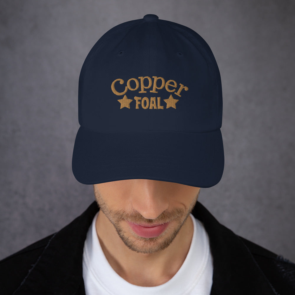 Copper Foal Embroidered Hat