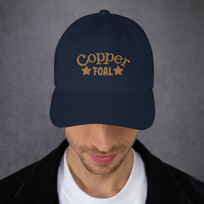 Copper Foal Embroidered Hat