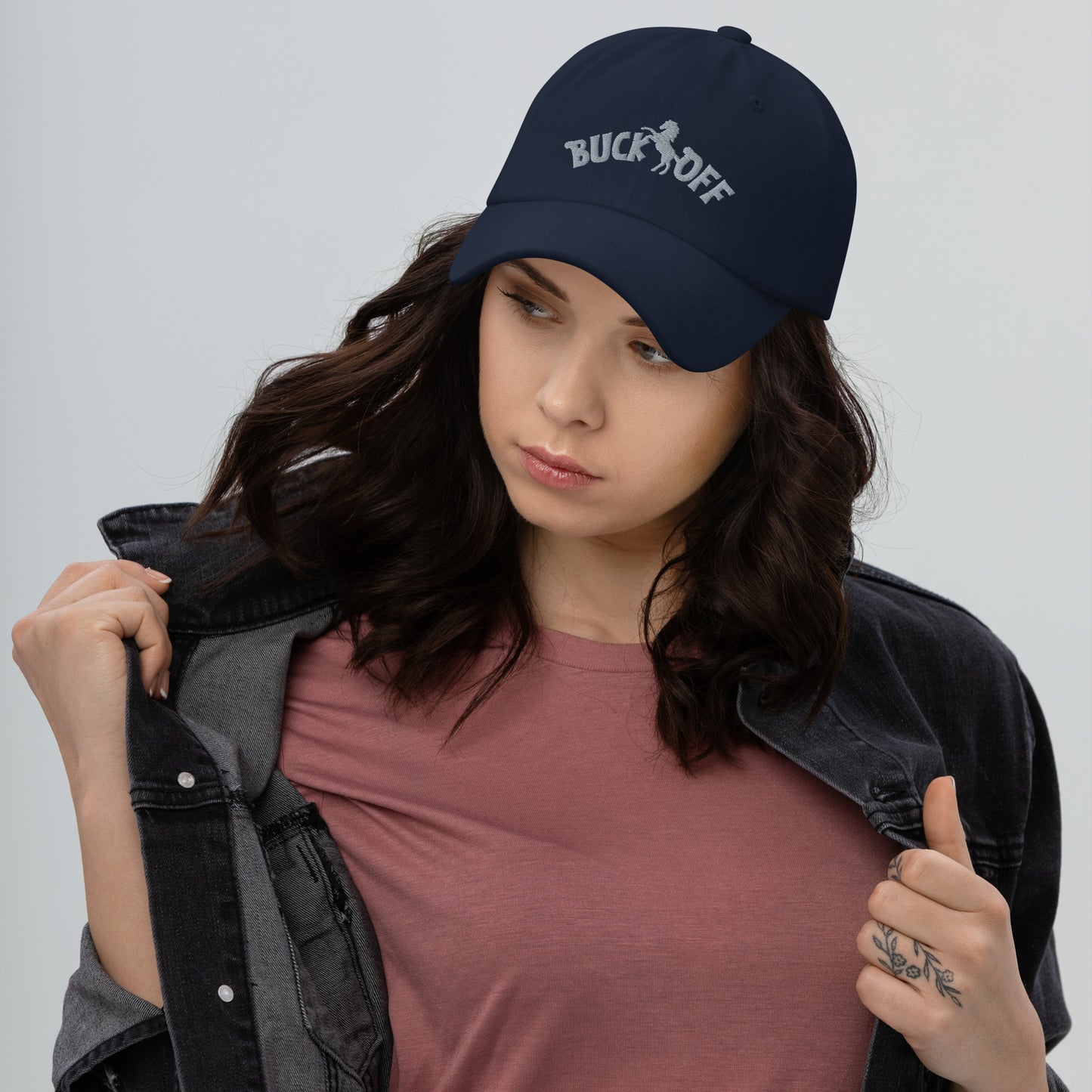 Buck Off Embroidered Hat