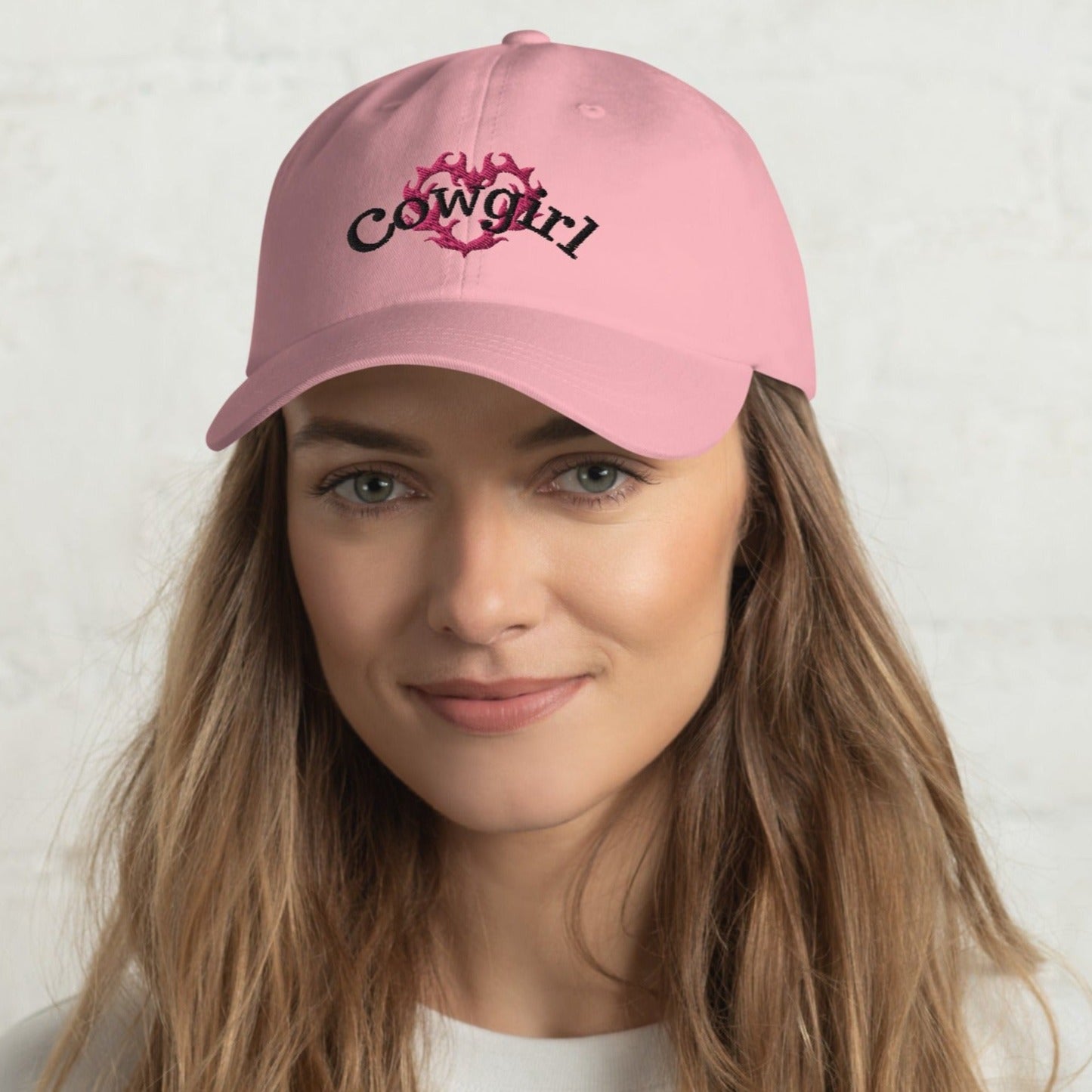 Cowgirl Flame Heart Embroidered Hat