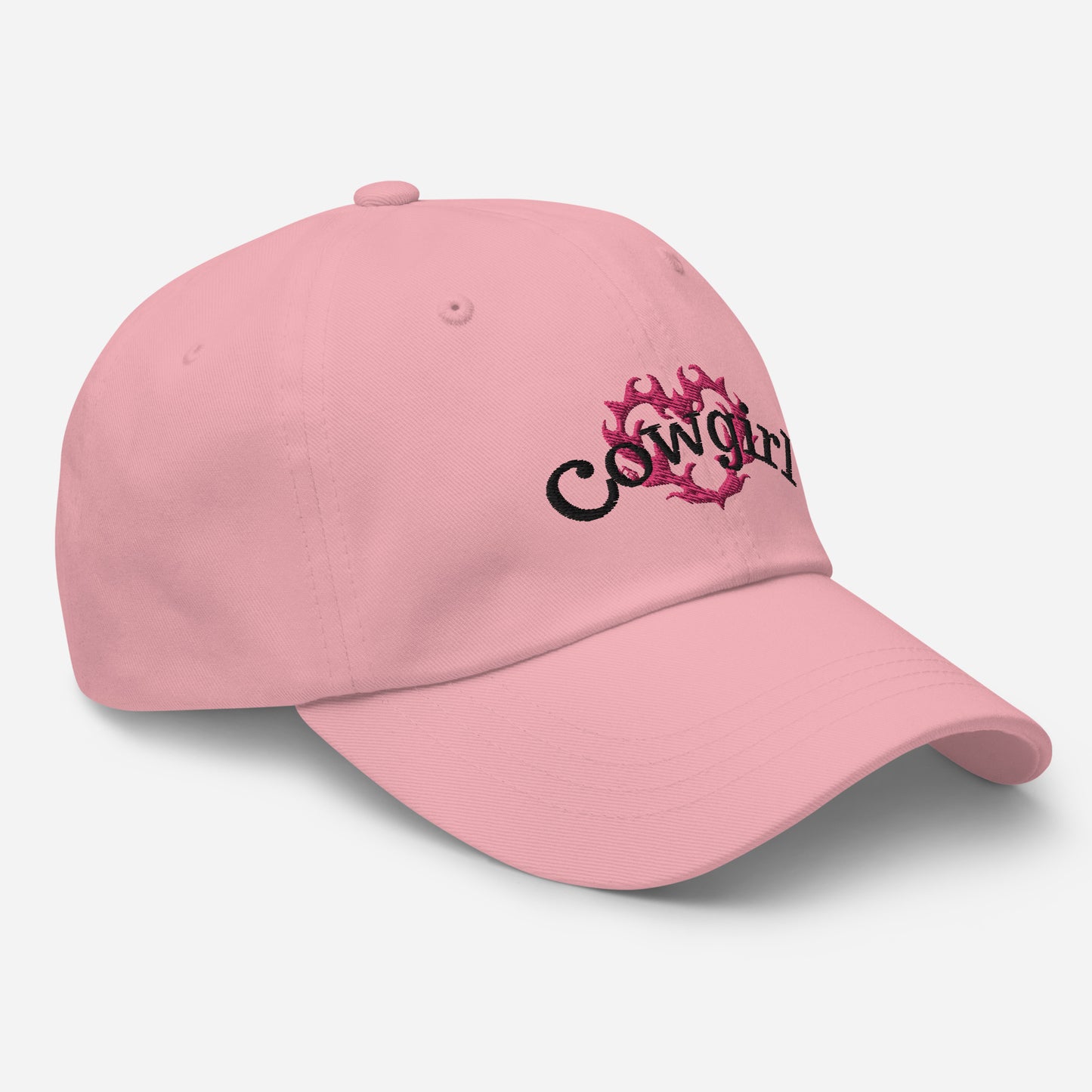 Cowgirl Flame Heart Embroidered Hat