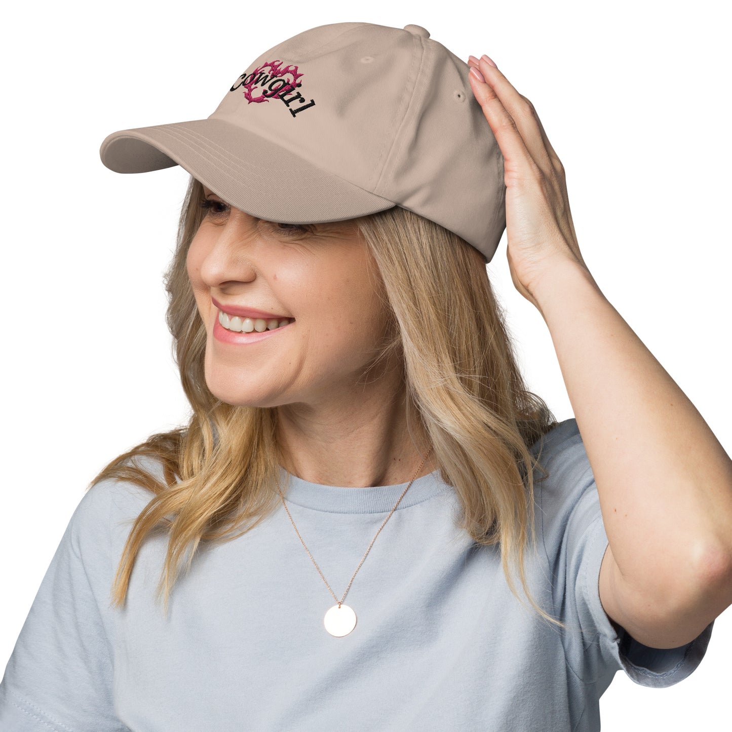 Cowgirl Flame Heart Embroidered Hat