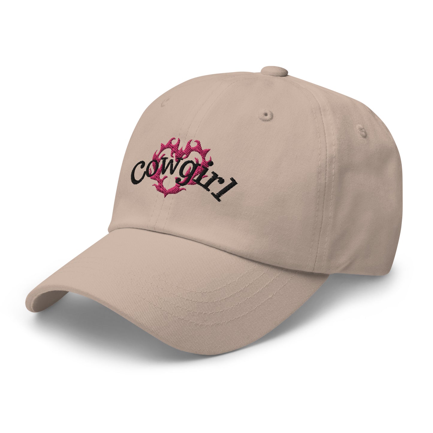 Cowgirl Flame Heart Embroidered Hat