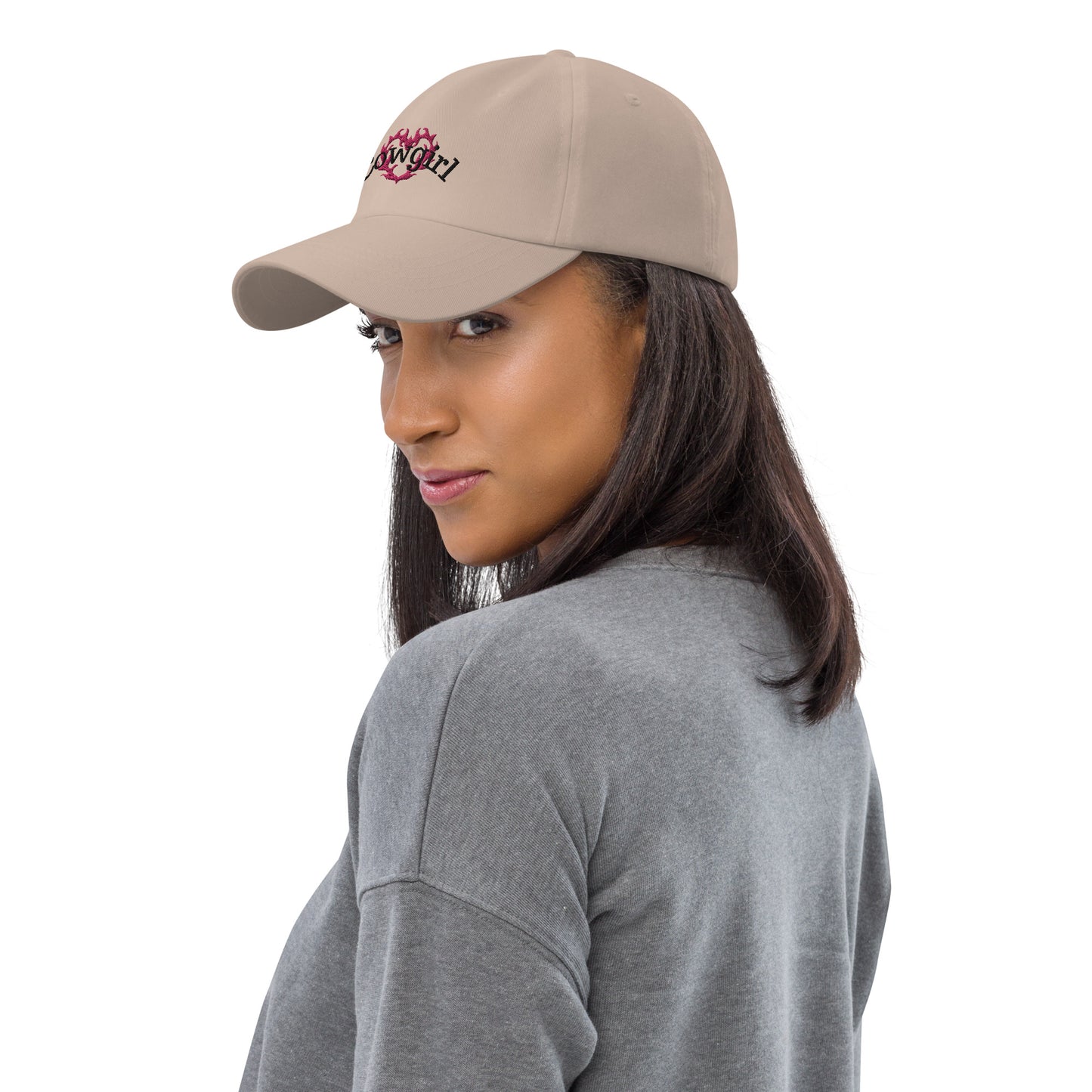 Cowgirl Flame Heart Embroidered Hat