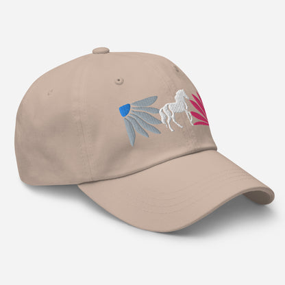 Floral Horse Embroidered Hat