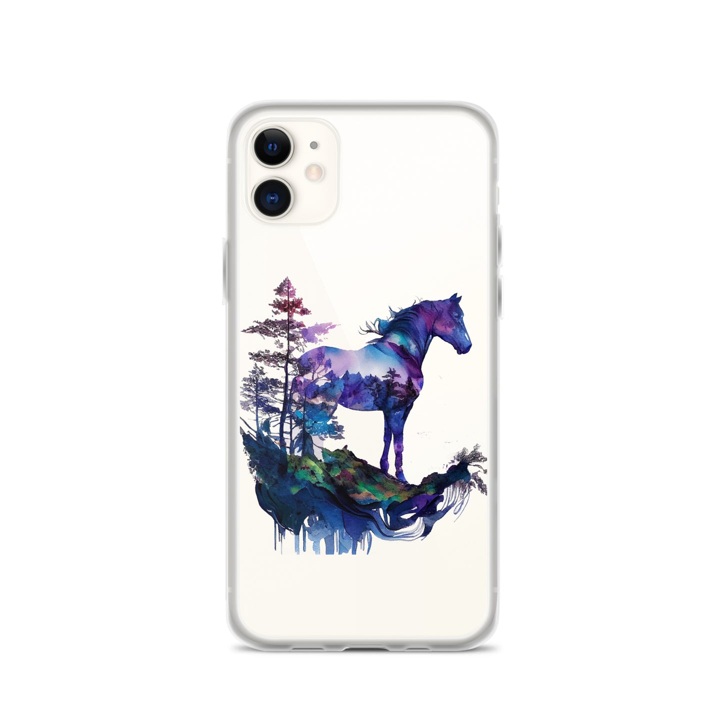 Indigo Mountain Horse Clear Case for iPhone®