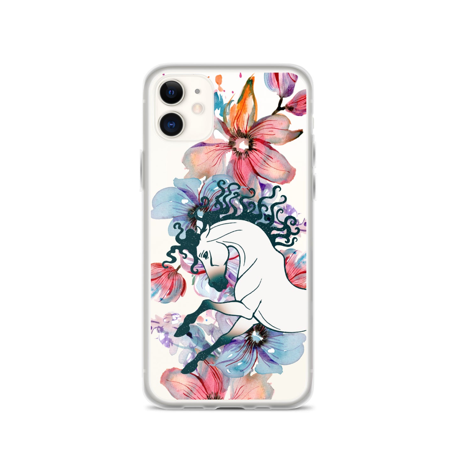 Equine Blossom Clear Case for iPhone®