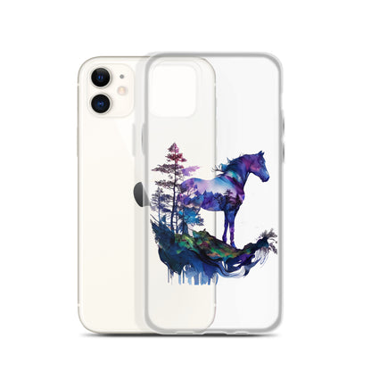 Indigo Mountain Horse Clear Case for iPhone®