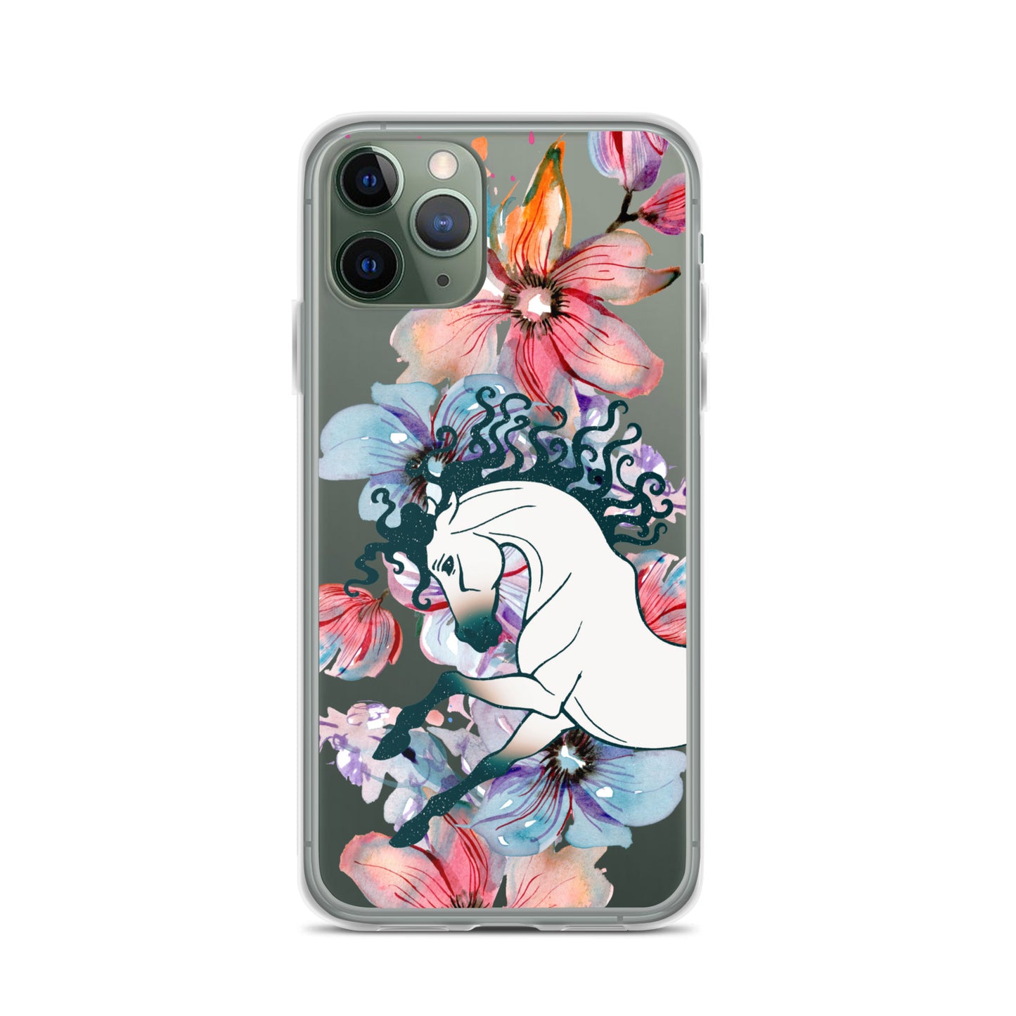 Equine Blossom Clear Case for iPhone®