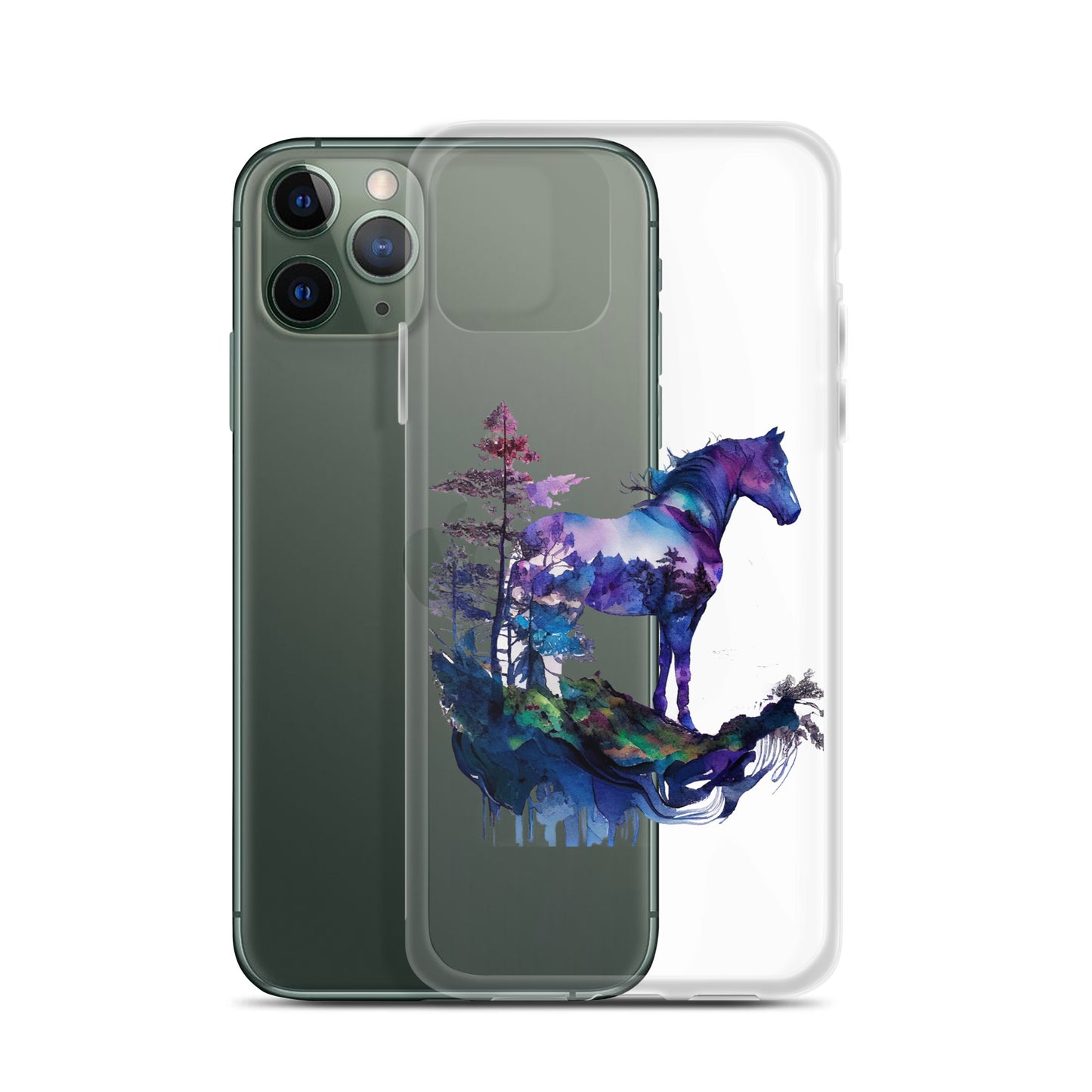 Indigo Mountain Horse Clear Case for iPhone®