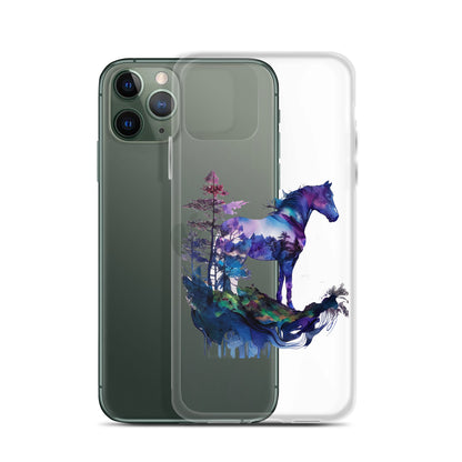 Indigo Mountain Horse Clear Case for iPhone®