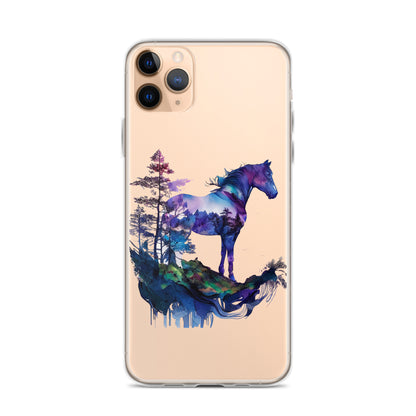 Indigo Mountain Horse Clear Case for iPhone®