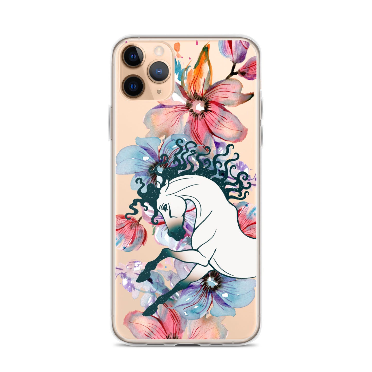 Equine Blossom Clear Case for iPhone®