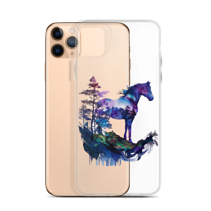 Indigo Mountain Horse Clear Case for iPhone®